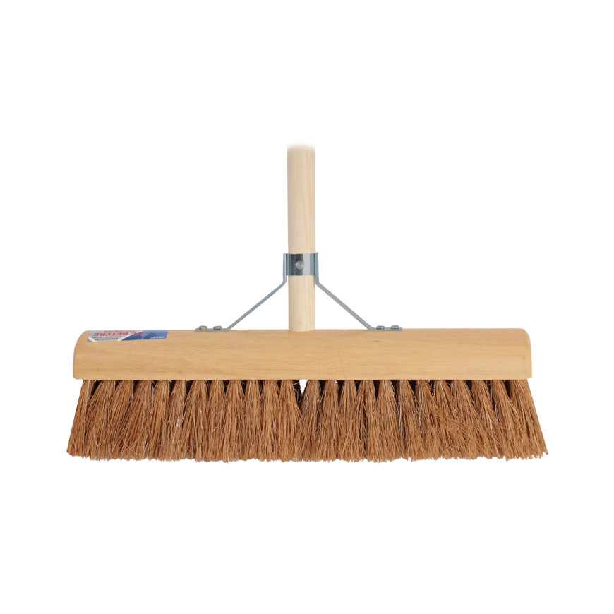 Talen Tools zaalveger, kokos haren, breedte 40 cm, steel 150 cm