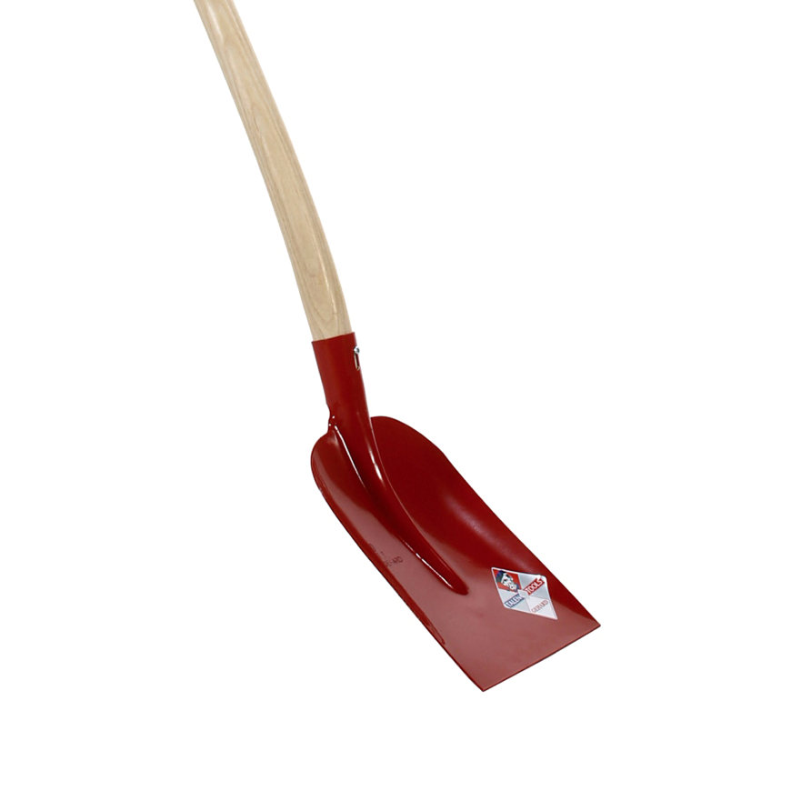 Talen Tools betonschop, gehard staal, 220 x 350 mm, rood, dubbel gebogen essenhout steel 110 cm