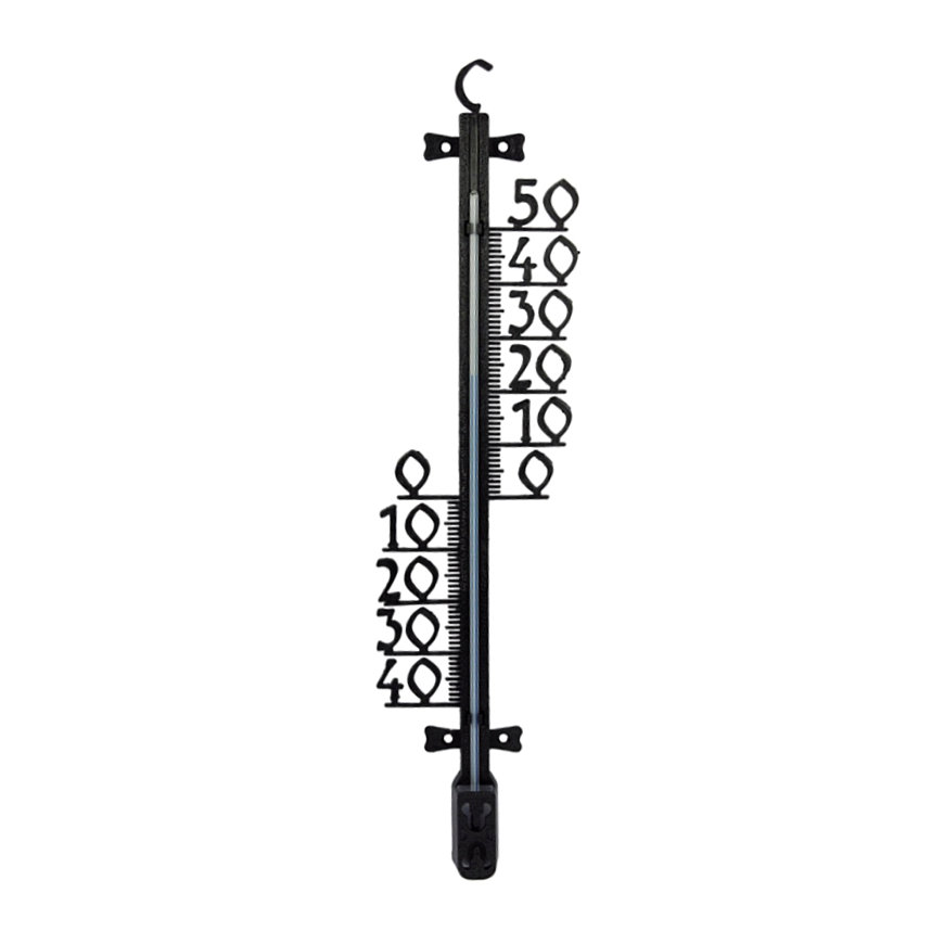 Talen Tools thermometer voor buiten, kunststof, 47 x 12 cm