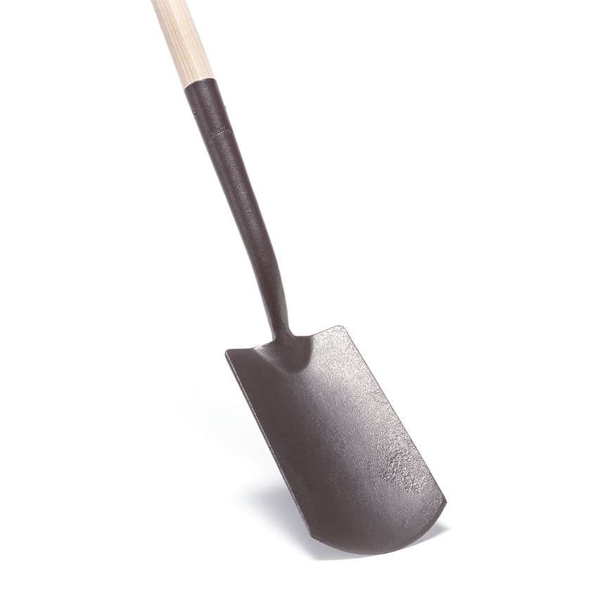 Talen Tools spade met hals, 160 x 275 mm, antraciet, gehard staal, glasfiber steel 76 cm