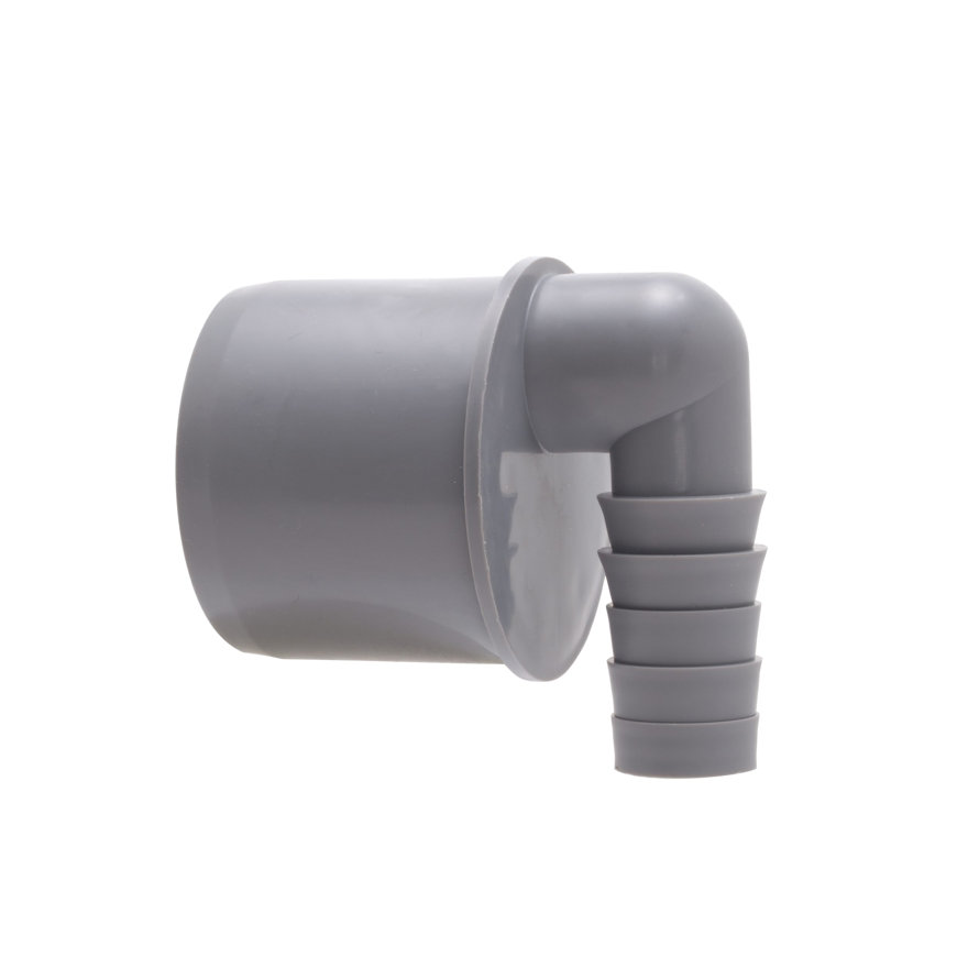 Airfit slangtule, pp, 90°, grijs, 50 x 21 - 19 mm slangtule