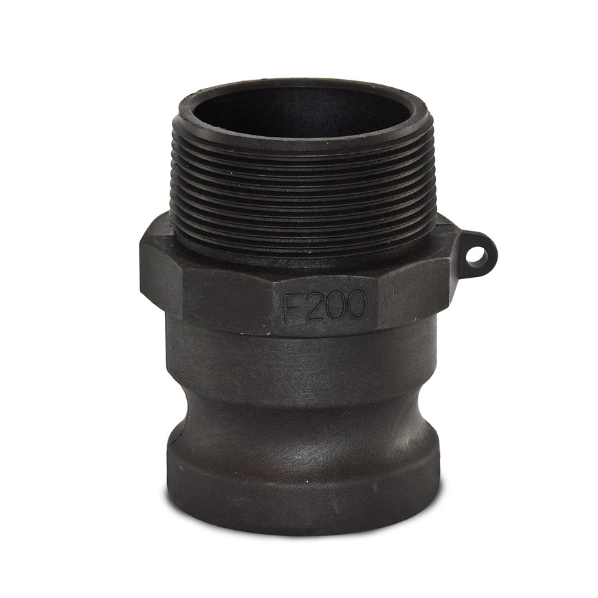 Camlock snelkoppeling, type F, pp, M-deel x buitendraad, DN 100 x 4"