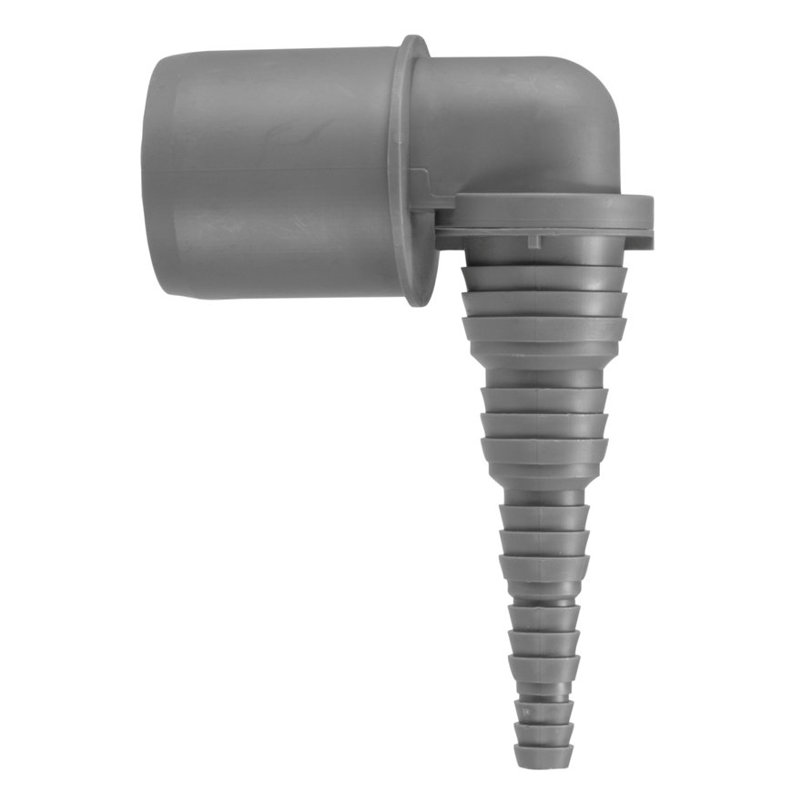 Airfit slangtule, pp, 90°, grijs, 40 x 25 - 8 mm slangtule