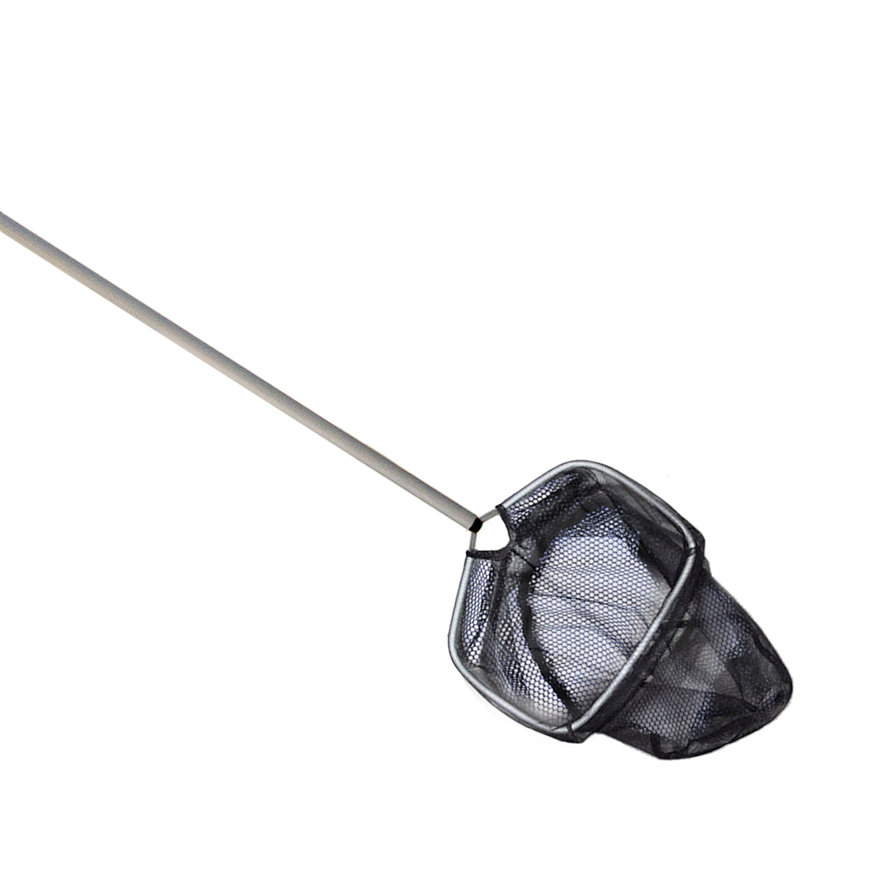 Velda VT vijverschepnet met steel, grofmazig, vierkant, 25 x 25 cm, l = 120 cm