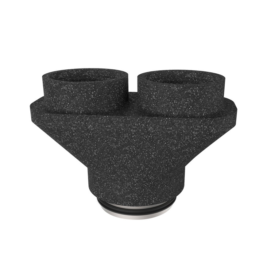 Duco broekstuk voor DucoBox, 2x d = 125, 1x d = 160 mm