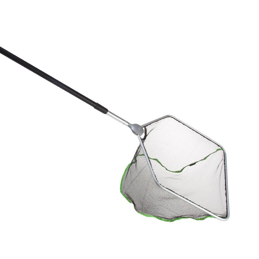 Velda vijverschepnet met telescopische steel, grofmazig, vierkant, 46 cm, max. 180 cm