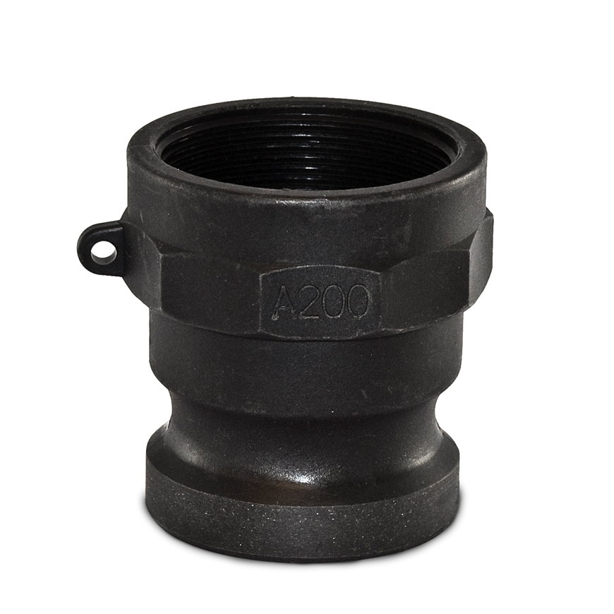 Camlock snelkoppeling, M-deel x binnendraad, pp, type A, DN 100 x 4"