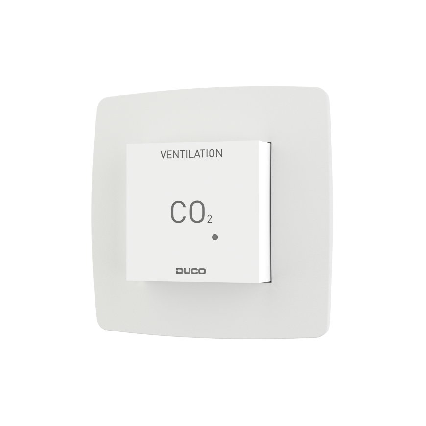 Duco CO² ruimtesensor zonder bediening, RF, wit