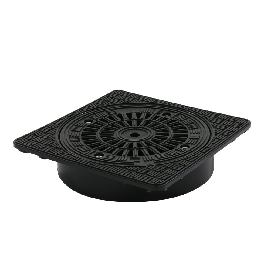 Karmat putafdekking, pp, 365 x 365 mm, met sleufdeksel, 315 mm