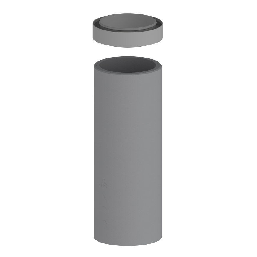 Duco iso kanaal met koppelstuk, type DucoFlex Star, d = 180 mm, l = 1 m