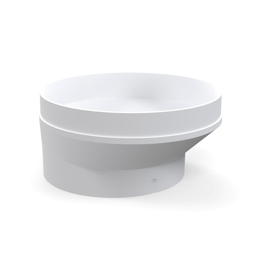 Duco verloopstuk voor aansluitmond DucoBox, 125 x 160 mm