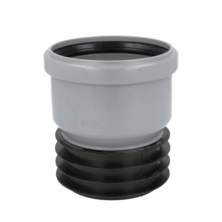 Airfit inzetstuk, pp, centrisch, verjongd spie x manchet, grijs, 90 x 90 mm