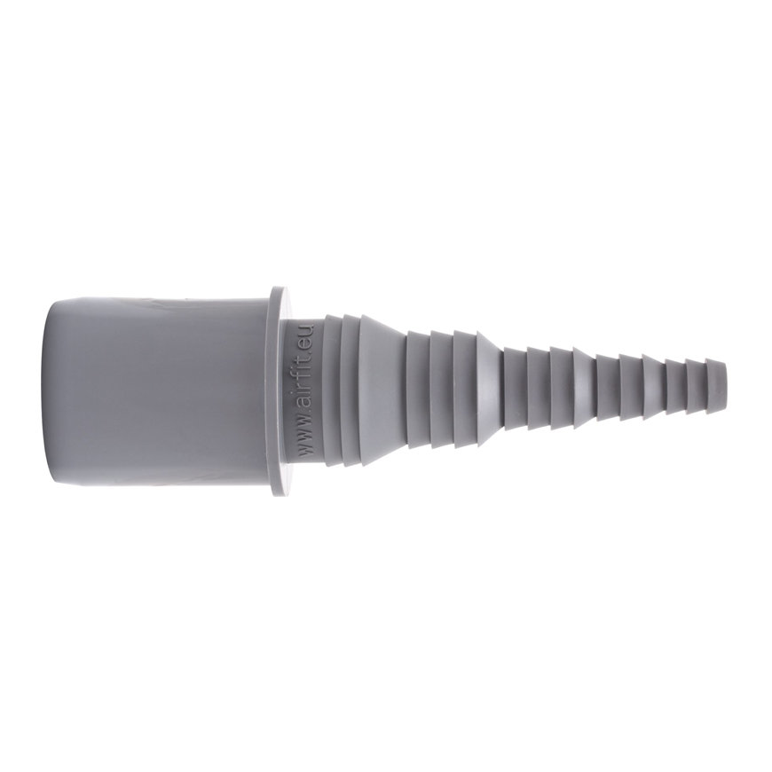 Airfit slangtule, pp, recht, grijs, 40 x 25 - 8 mm slangtule