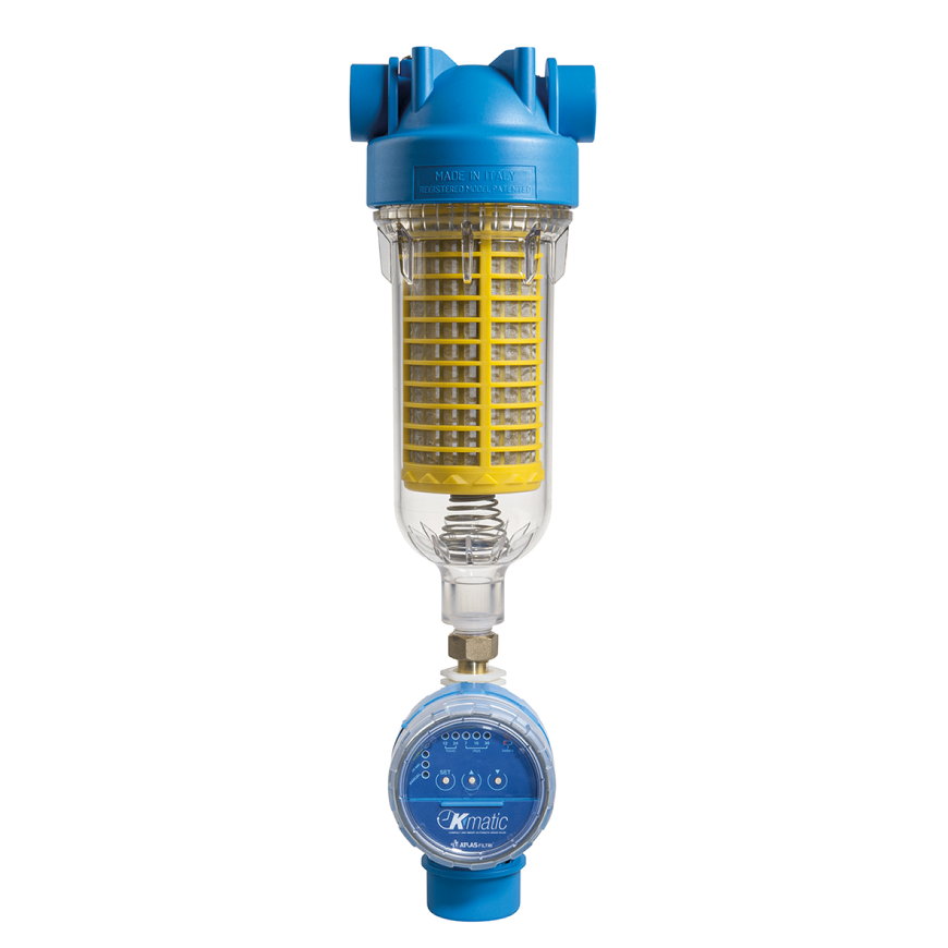 Atlas Filtri waterfilter, zelfreinigend, met K-matic, binnendraad, 1"